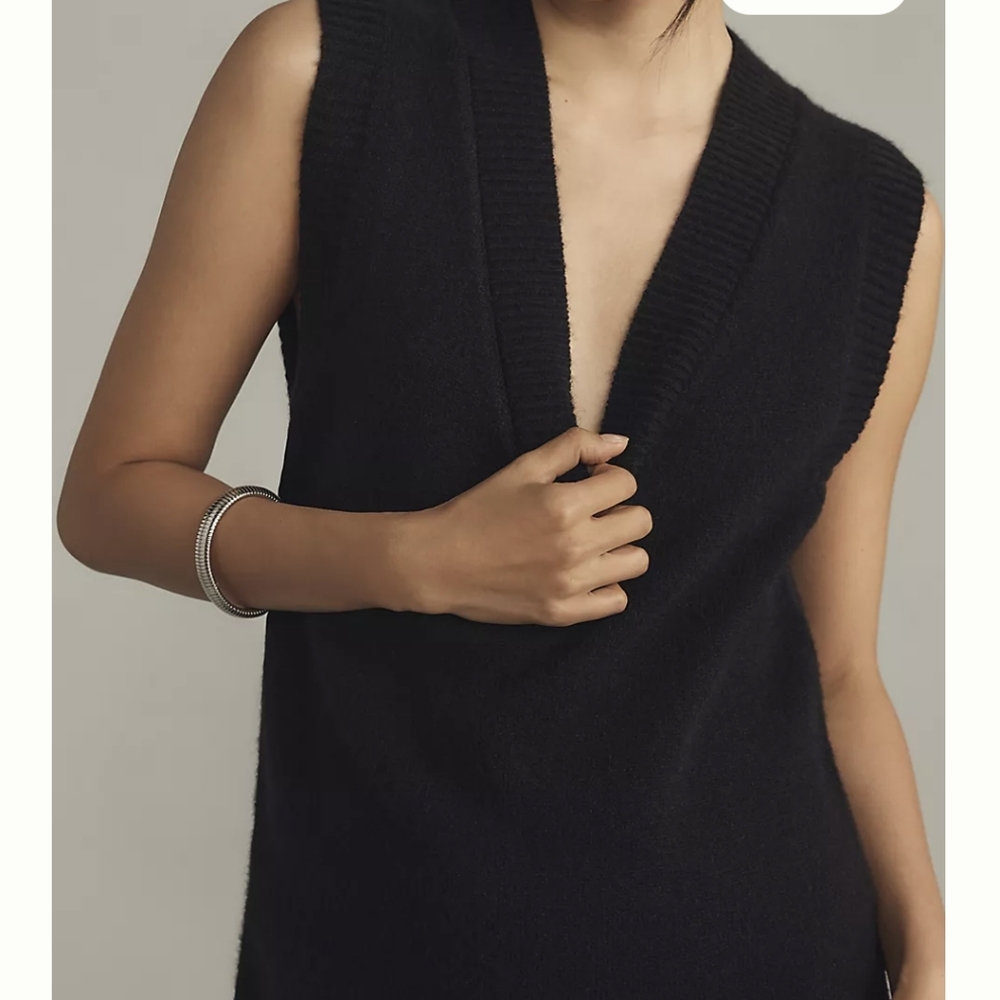 Sunday In Brooklyn Sweater Vest Midi Dress - S - Picture 2 of 3